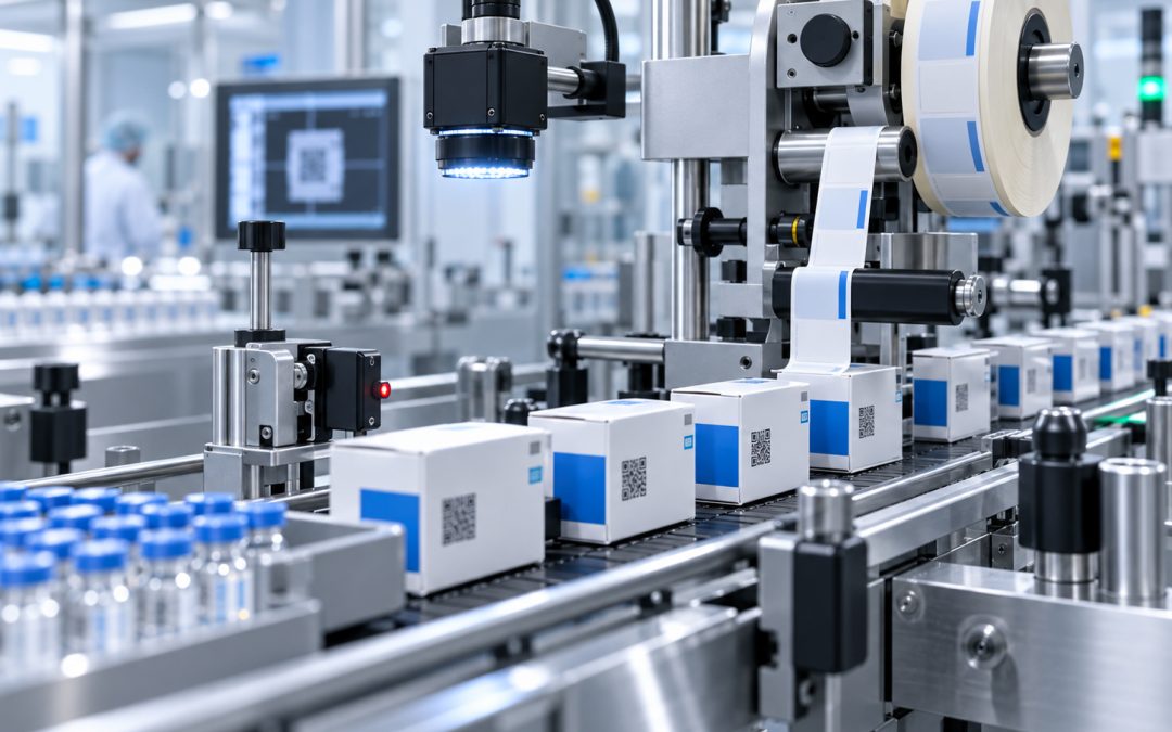 Sistema automatico di etichettatura farmaceutica con controllo dei codici sulle confezioni